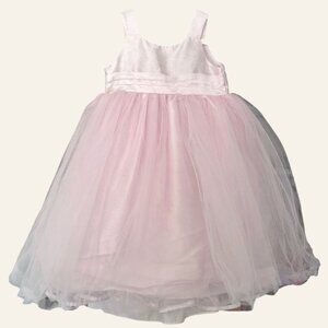 EUC Cherokee Sleeveless Girls Pale Pink Tulle Dress Size 4T